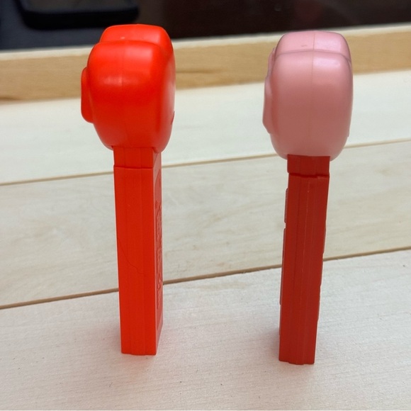 Set of 2 Happy Valentines Day Heart Pez Red Pink Vintage - Picture 2 of 10